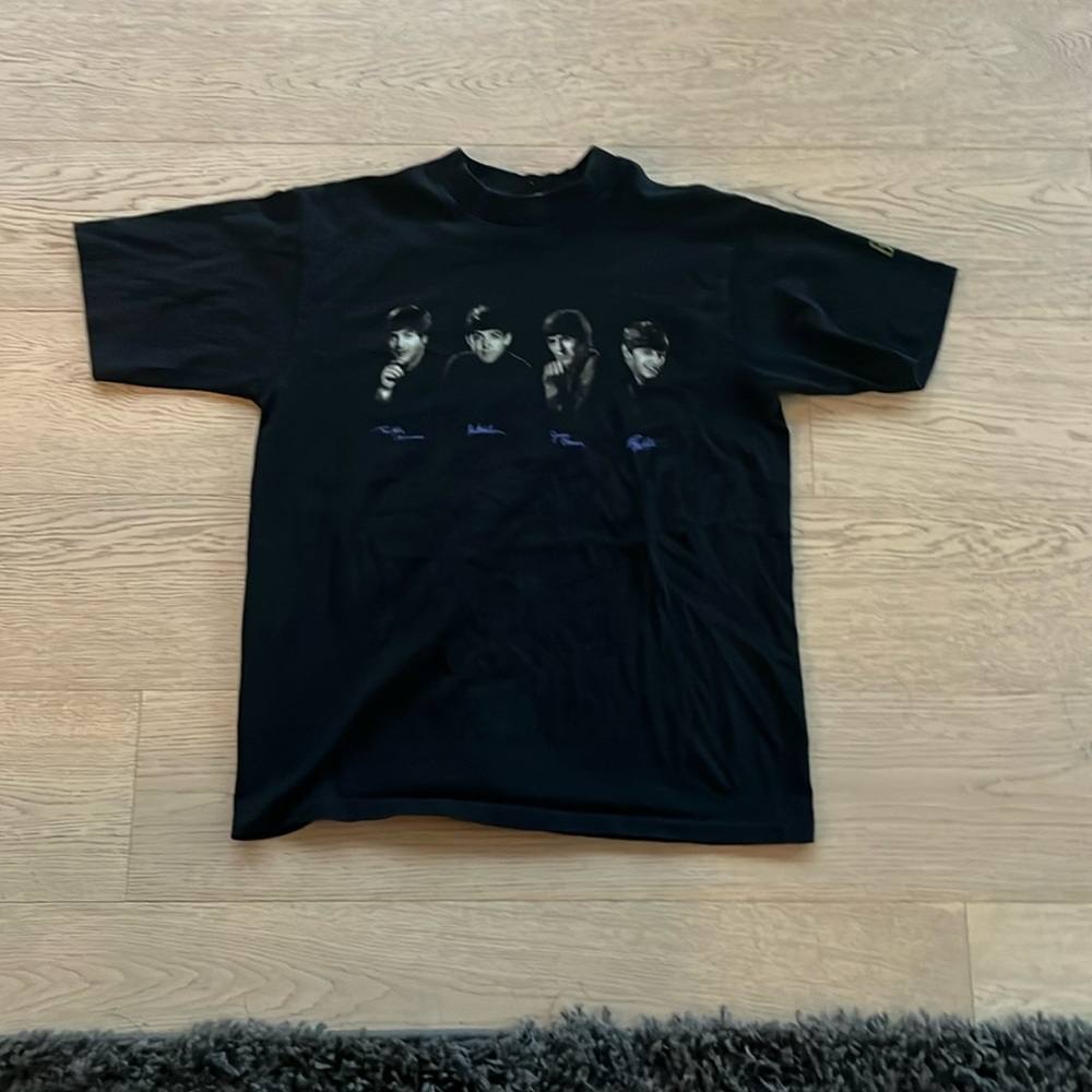 Vintage 1995 Beatles shirt black xl